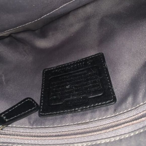 COACH Ashley Canvas Signature C Black 2way Handbag/Shoulder Bag EUC - Picture 12 of 12